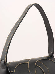 2004 Caviar Skin Wild Stitch CC Mark 单肩包 黑色