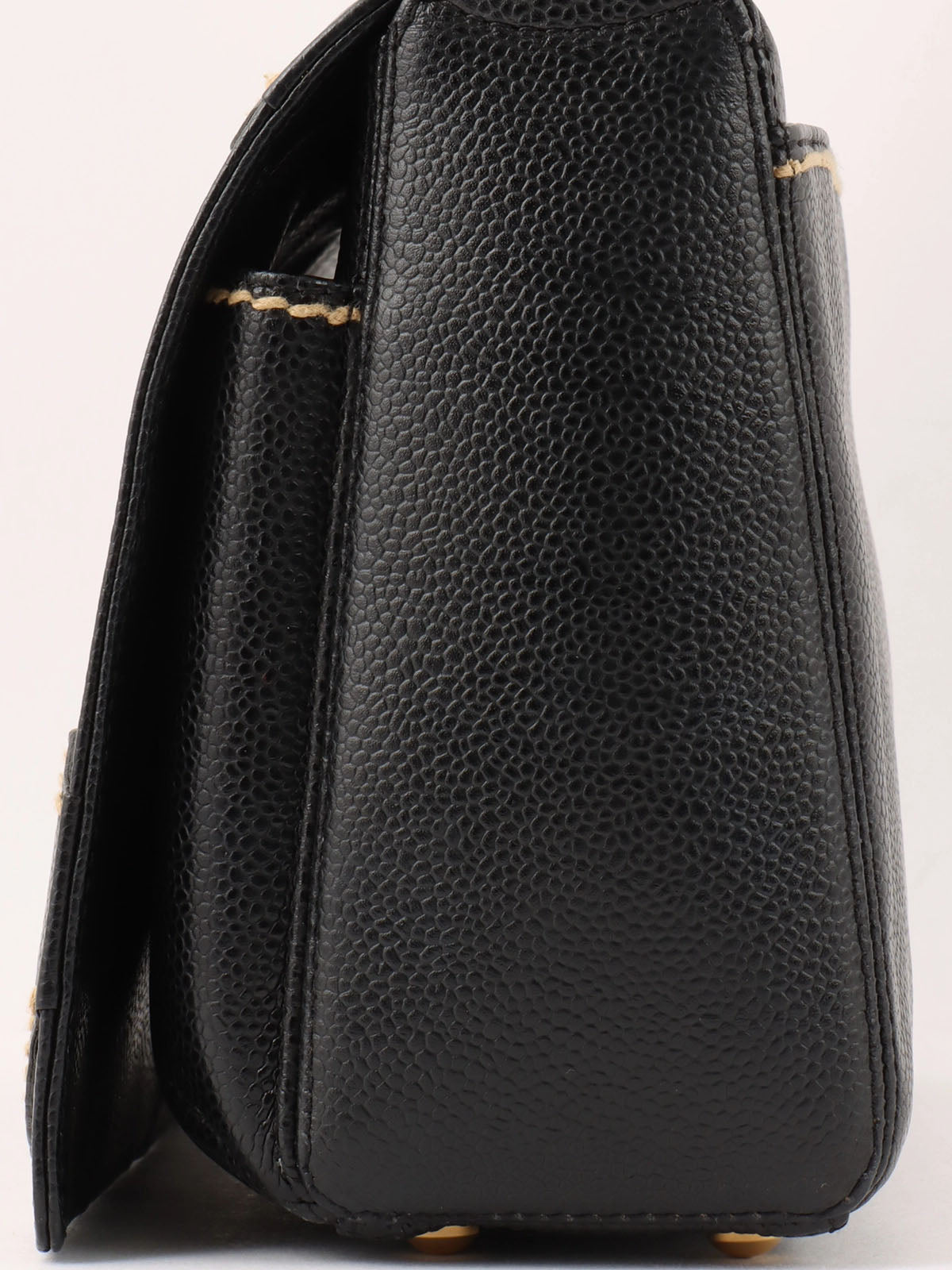 2004 Caviar Skin Wild Stitch CC Mark 单肩包 黑色