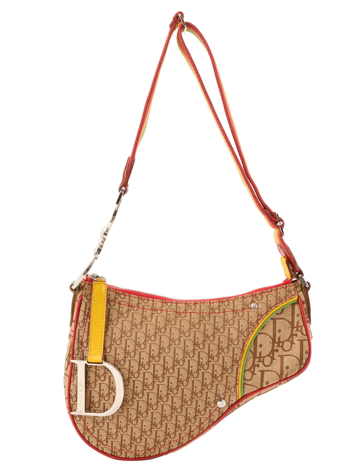 2004年製 ラスタトロッターパターンサドルバッグ ブラウン/マルチ