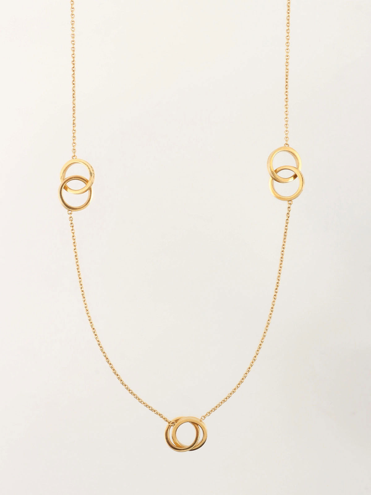 18K Gold Interlocking Necklace