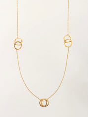 18K Gold Interlocking Necklace