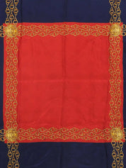CC Mark Chain Belt Pattern Scarf Navy/Red