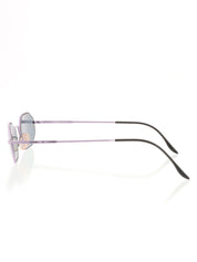 Mini CC Logo Octagon Sunglasses Purple/Black