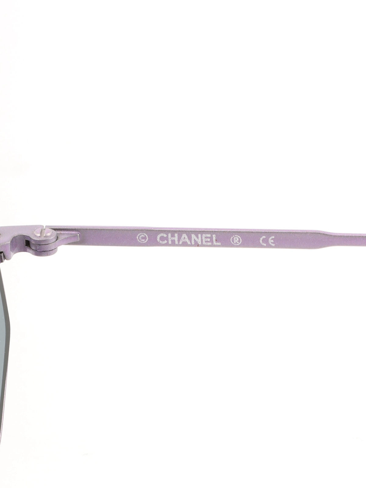 Mini CC Logo Octagon Sunglasses Purple/Black