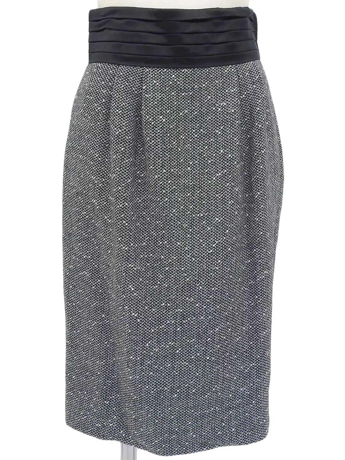 Tweed Lame Design Button Set in Gray/Black