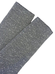 Tweed Lame Design Button Set in Gray/Black
