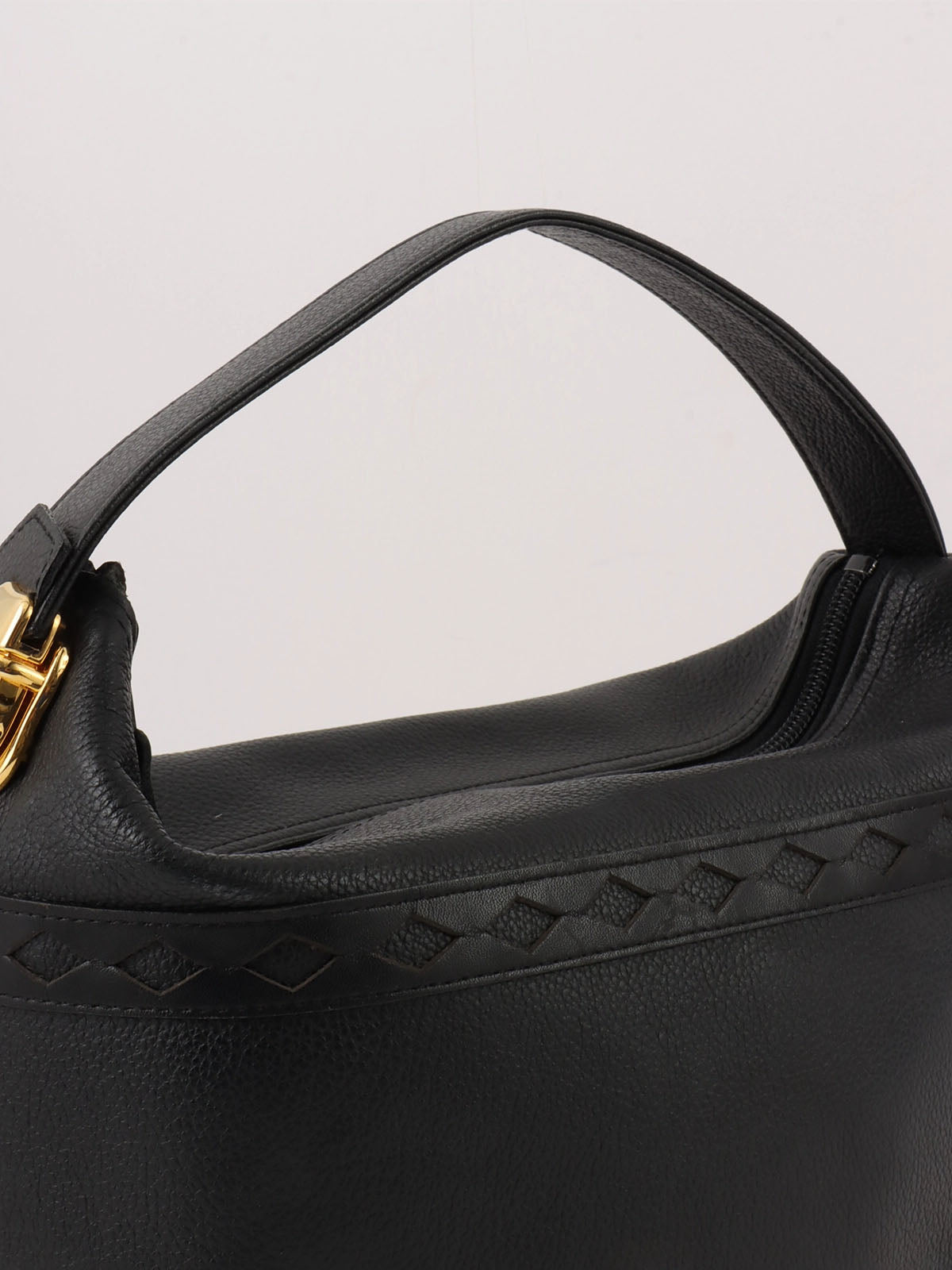 Diamond Cut Vanity Bag Black