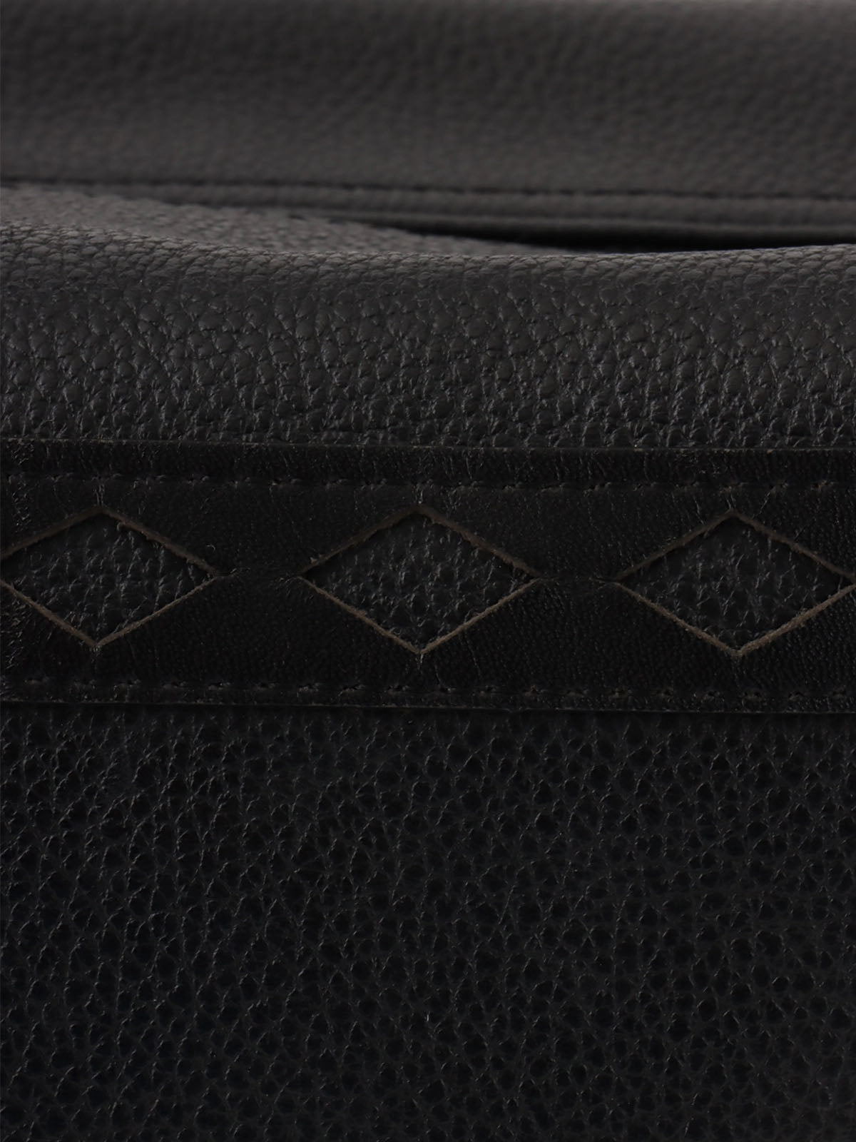 Diamond Cut Vanity Bag Black