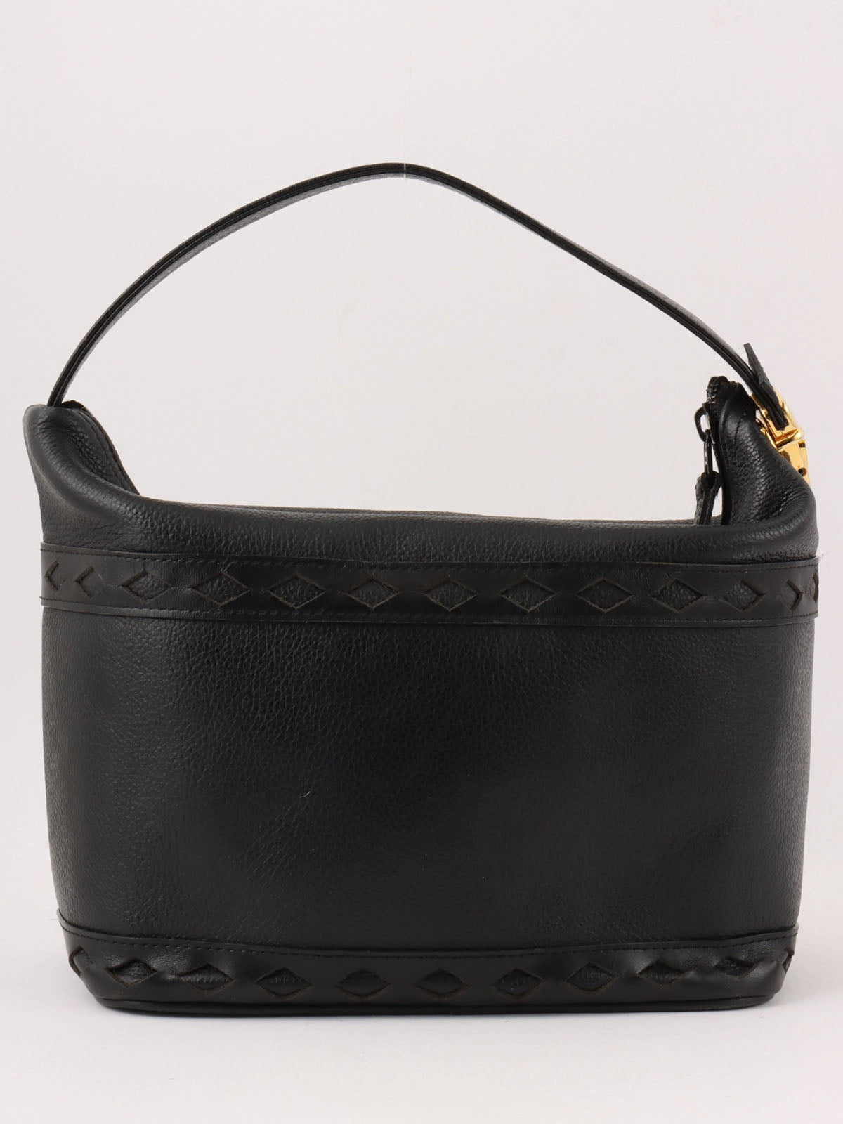 Diamond Cut Vanity Bag Black