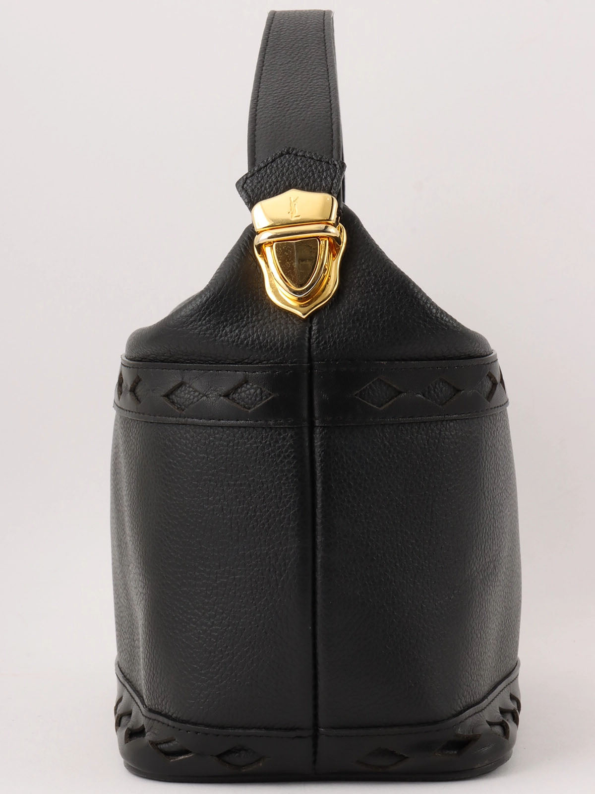 Diamond Cut Vanity Bag Black