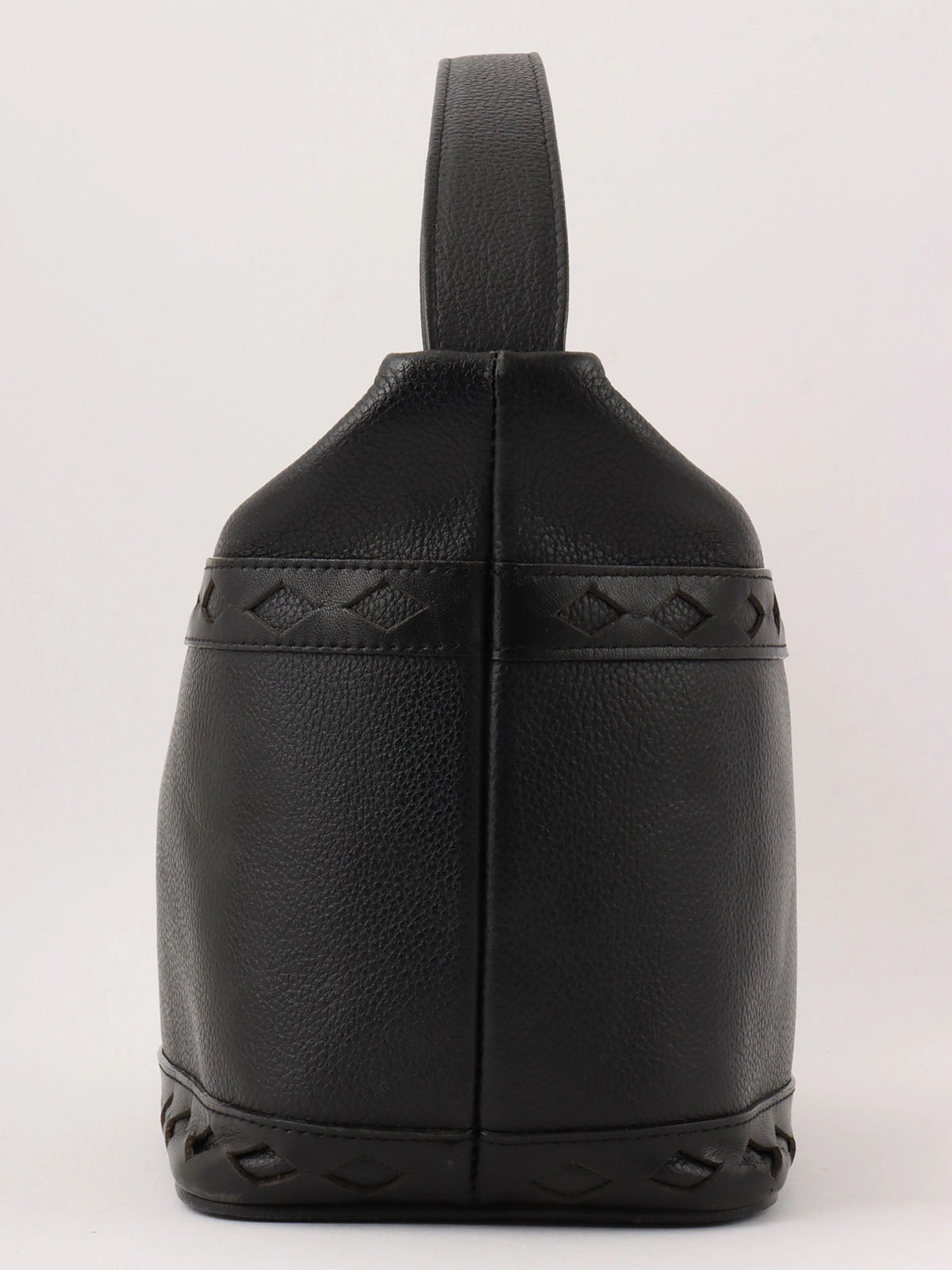 Diamond Cut Vanity Bag Black