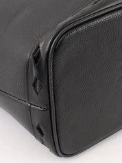 Diamond Cut Vanity Bag Black