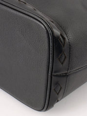 Diamond Cut Vanity Bag Black
