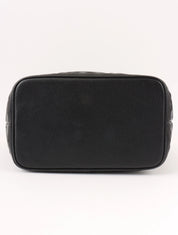 Diamond Cut Vanity Bag Black