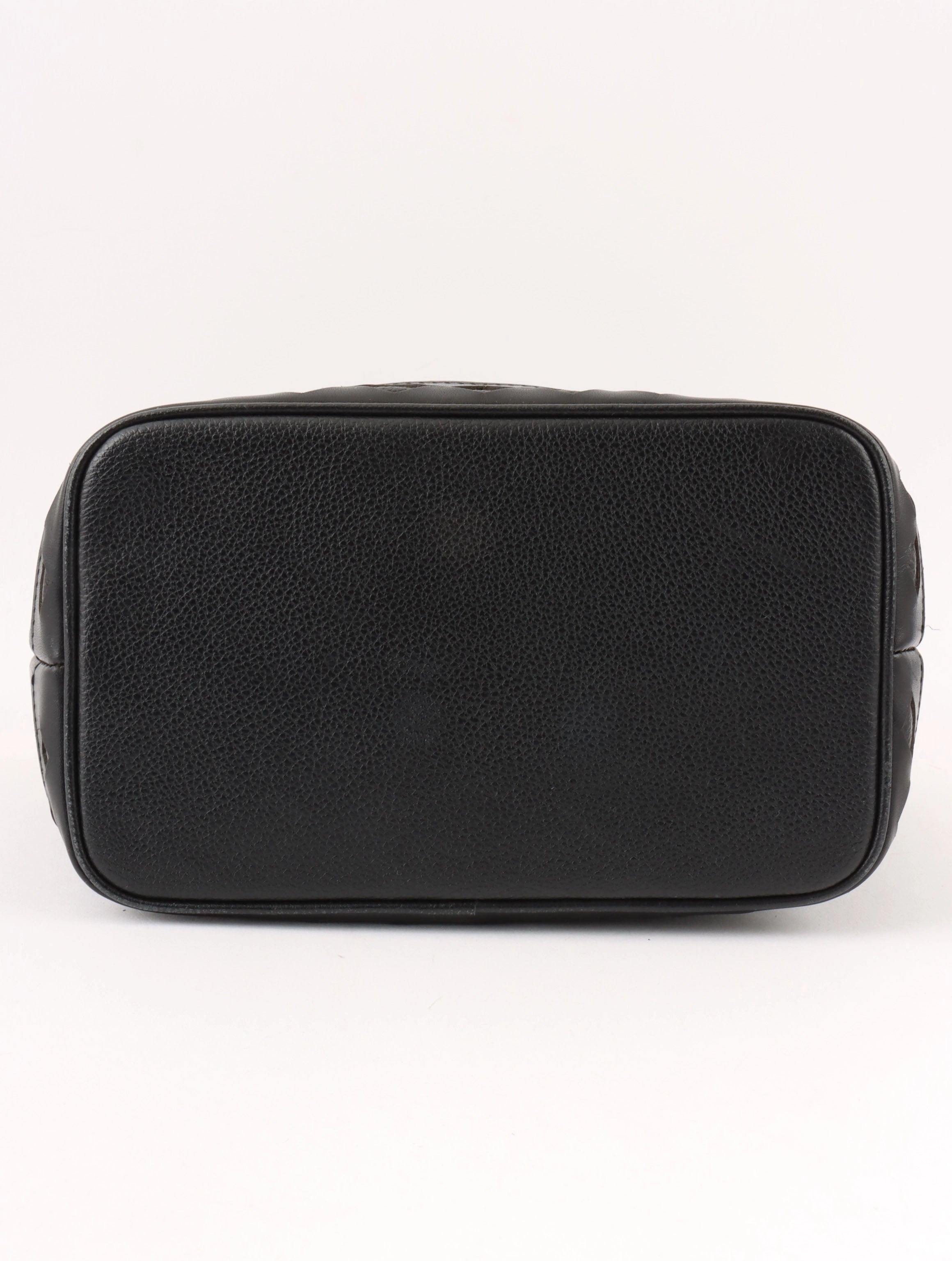 Diamond Cut Vanity Bag Black
