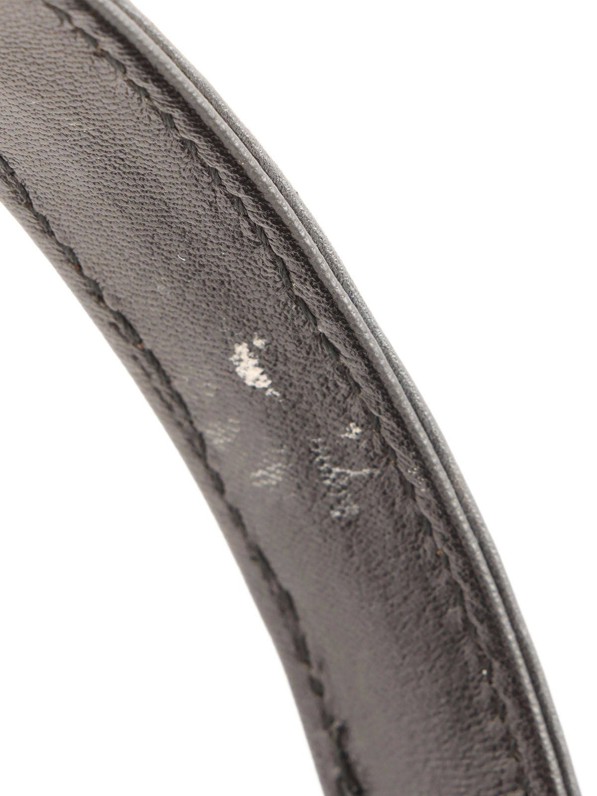 ロゴプレートキルティングハンドバッグ ブラック