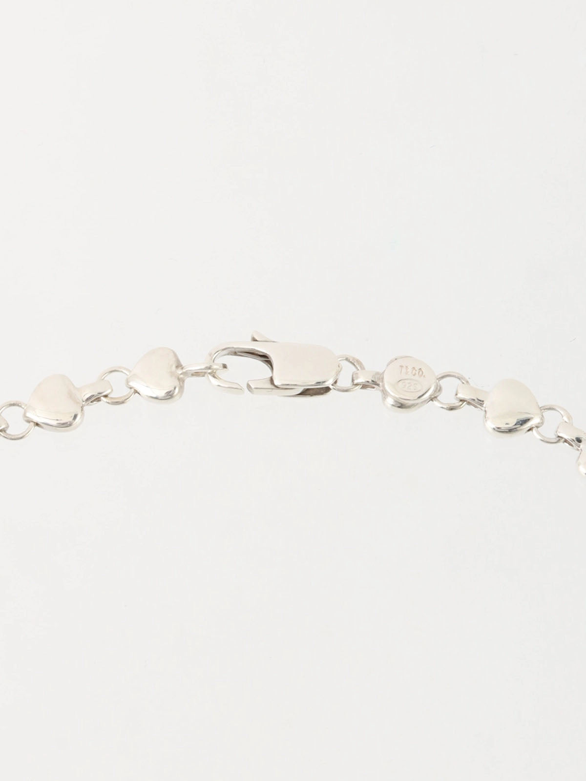 925 Puff Heart Necklace Silver