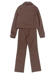 Horse Carriage Pattern Set Up Brown