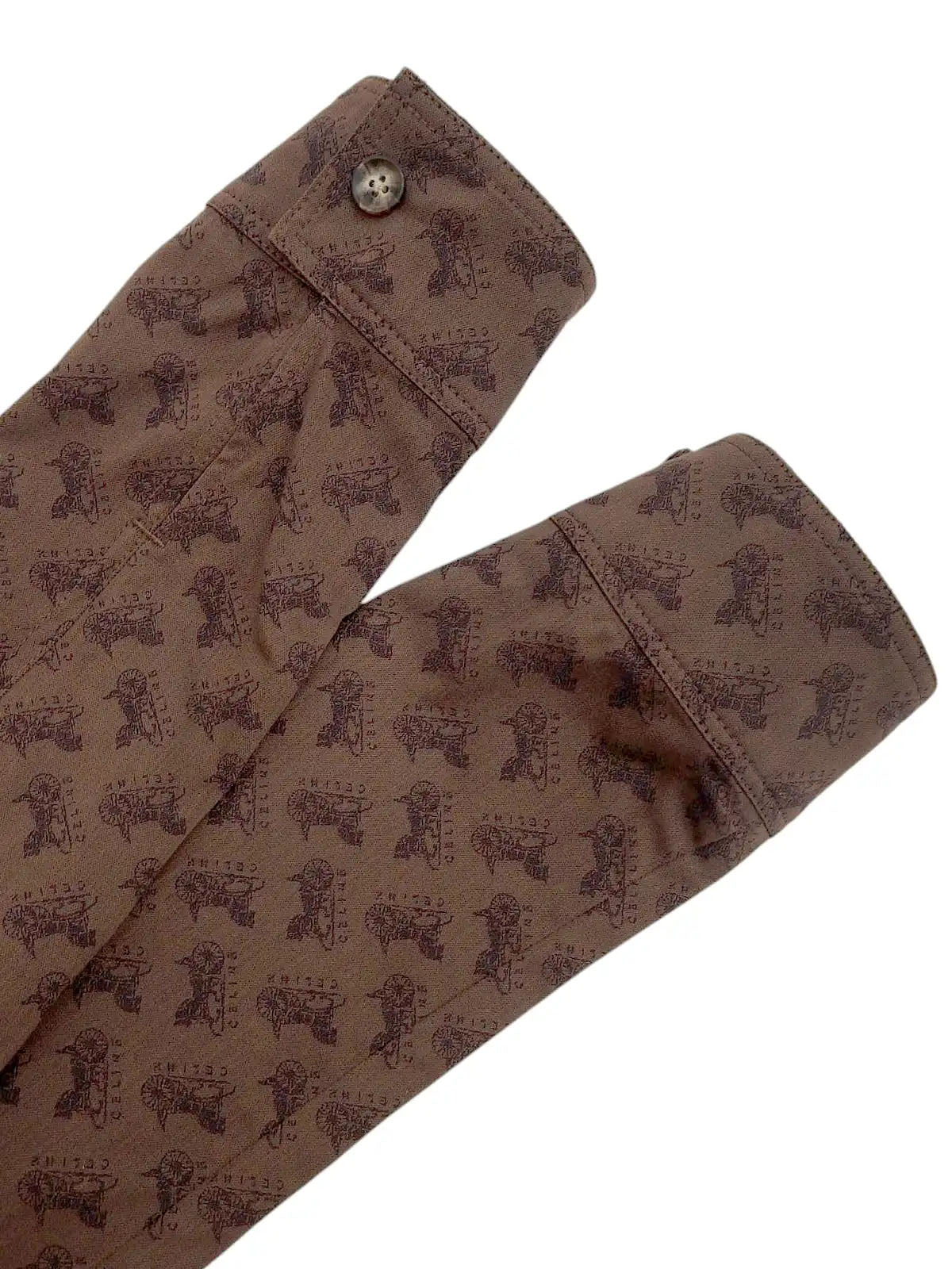 Horse Carriage Pattern Set Up Brown