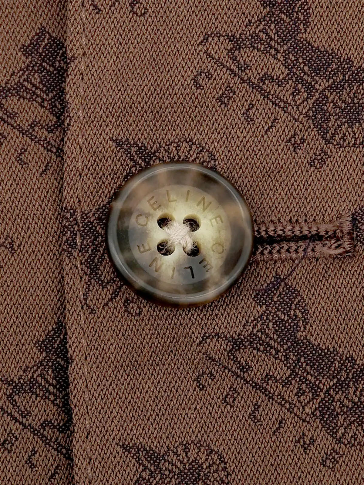 Horse Carriage Pattern Set Up Brown