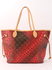 2012 Yayoi Kusama Collaboration Neverfull MM Brown/Red