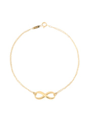 18K Gold Infinity Bracelet