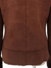 Bordeaux sheepskin jacket