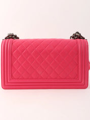 2014 Boy Chanel Chain Shoulder Bag Pink