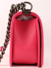 2014 Boy Chanel Chain Shoulder Bag Pink