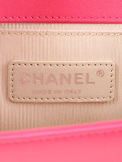 2014 Boy Chanel Chain Shoulder Bag Pink