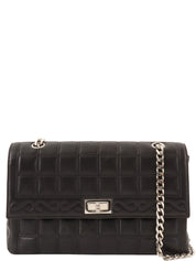 2000 Chocolate Bar 2.55cc Mark Chain Bag, Black
