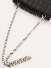 2000 Chocolate Bar 2.55cc Mark Chain Bag, Black