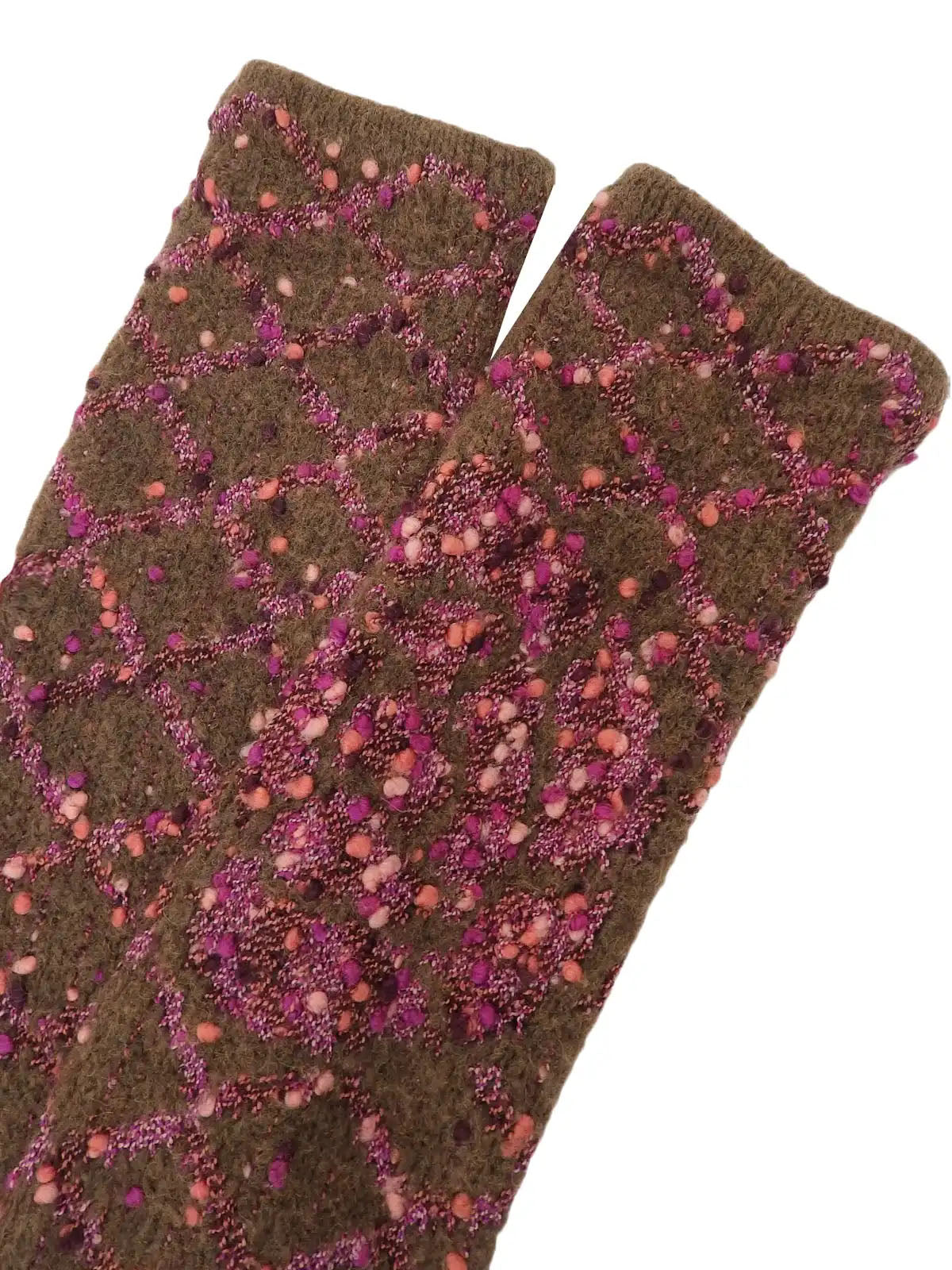 2001年茶花COCO标志开衫(棕色/粉色)