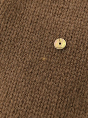 1996 Cashmere CC Mark Button Knit Ensemble, Beige/Mint Green