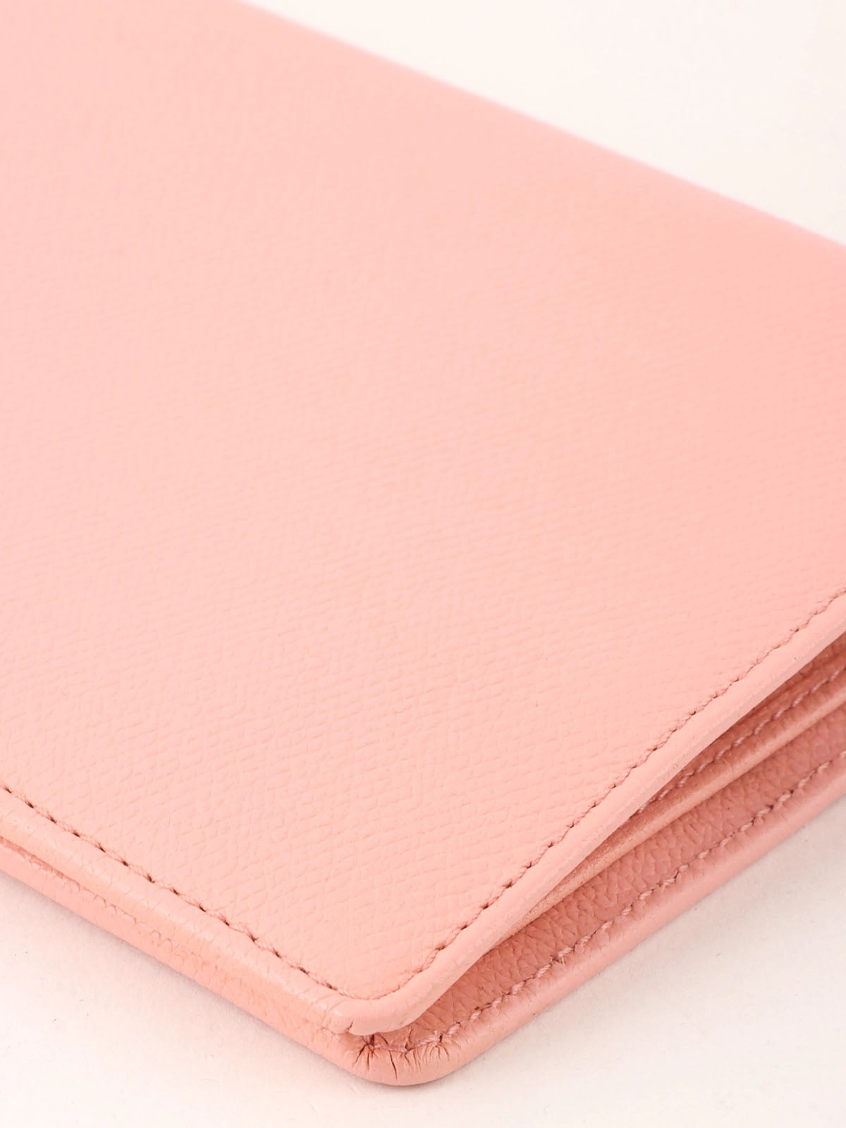2004 Caviar Skin CC Mark Plate Long Wallet Pink
