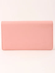 2004 Caviar Skin CC Mark Plate Long Wallet Pink