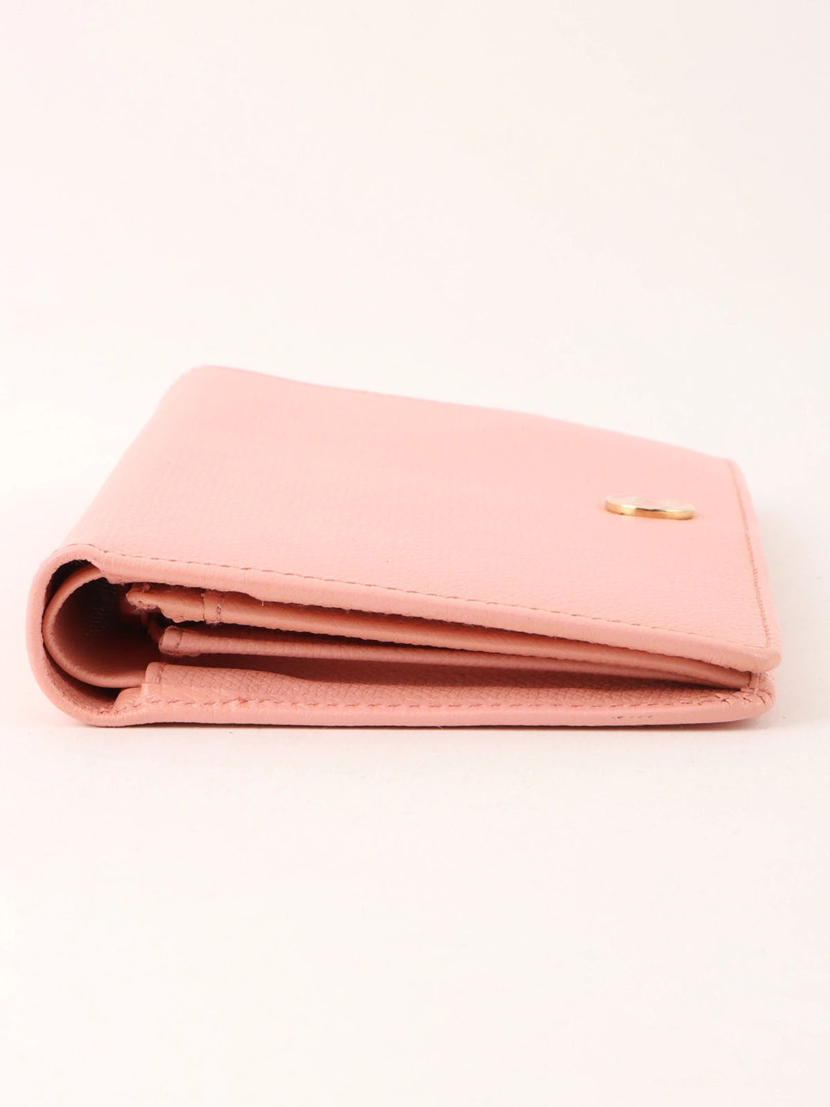 2004 Caviar Skin CC Mark Plate Long Wallet Pink