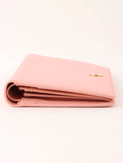 2004 Caviar Skin CC Mark Plate Long Wallet Pink