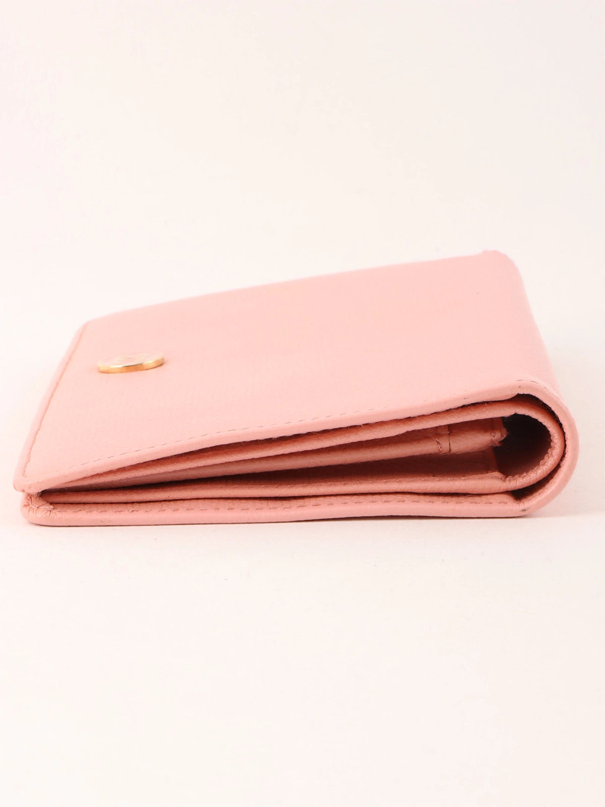 2004 Caviar Skin CC Mark Plate Long Wallet Pink