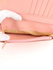 2004 Caviar Skin CC Mark Plate Long Wallet Pink