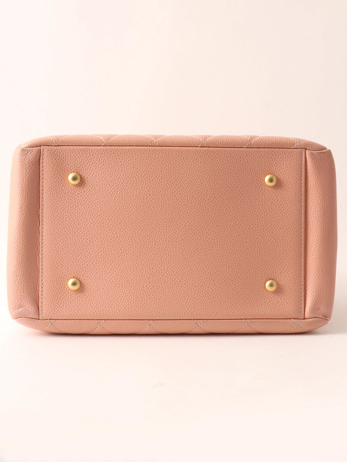 Circa 2000 Caviar Skin CC Mark Stitch Chain Tote Bag, Pink