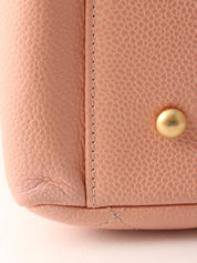 Circa 2000 Caviar Skin CC Mark Stitch Chain Tote Bag, Pink