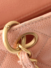 Circa 2000 Caviar Skin CC Mark Stitch Chain Tote Bag, Pink
