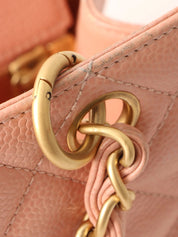 Circa 2000 Caviar Skin CC Mark Stitch Chain Tote Bag, Pink