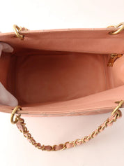 Circa 2000 Caviar Skin CC Mark Stitch Chain Tote Bag, Pink