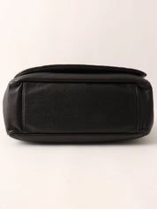 2004 CC mark punched chain shoulder bag black