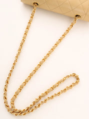 1992 Diana 翻盖链条包,22厘米,米色