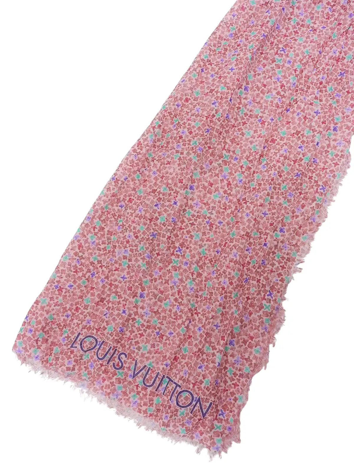 粉色/多色字母图案披肩