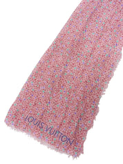 粉色/多色字母图案披肩