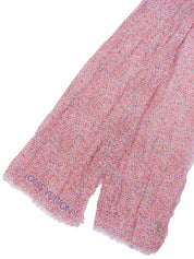 粉色/多色字母图案披肩